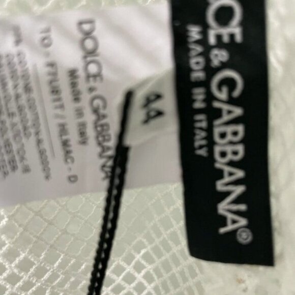Dolce and Gabbana White Mesh Tank Top size 8 - Picture 6 of 8